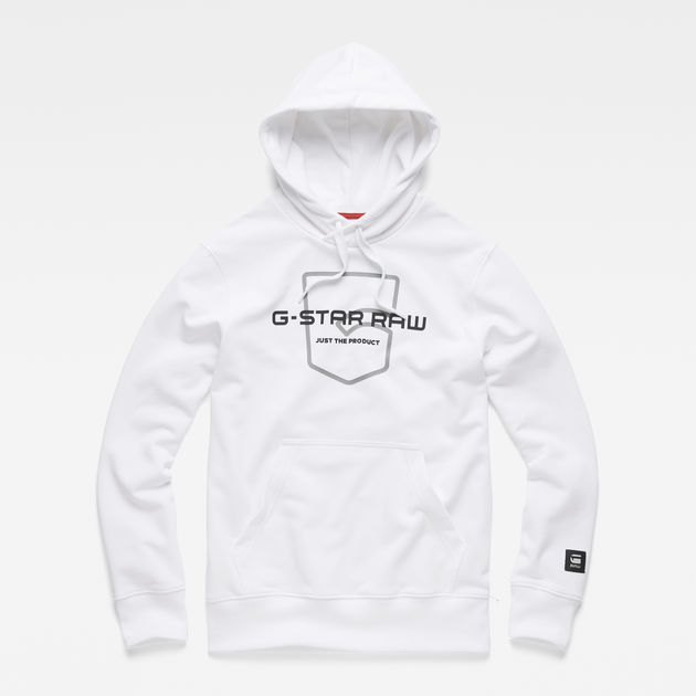Graphic 33 Core Hooded Sweat | White 
