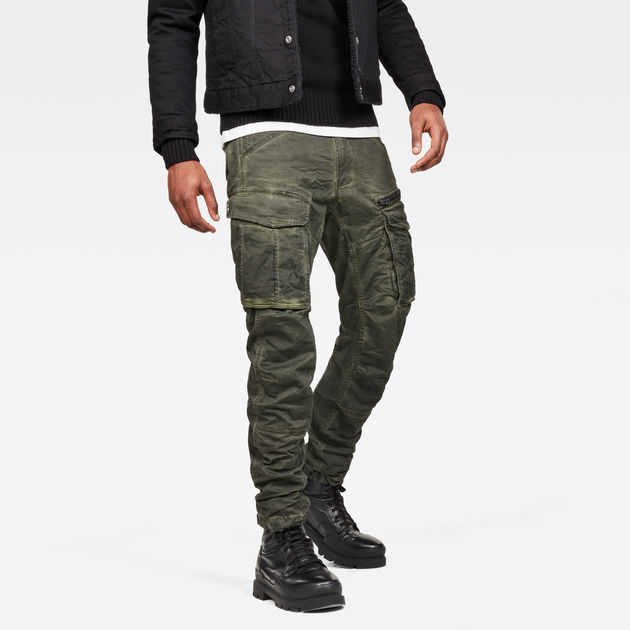 g star raw rovic tapered trousers green