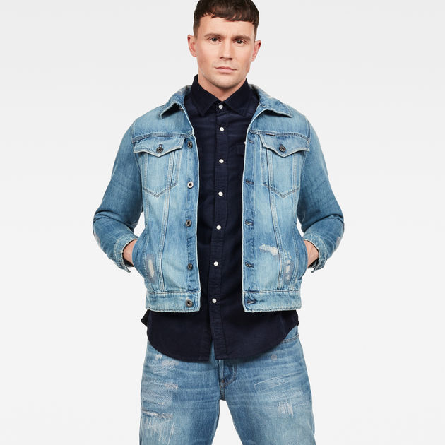 【国内在庫】 Restored Tape Slim 3301 Jacket TW G-STAR® | blue Medium | Sサイズ