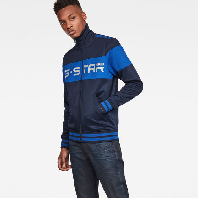 g star raw track top