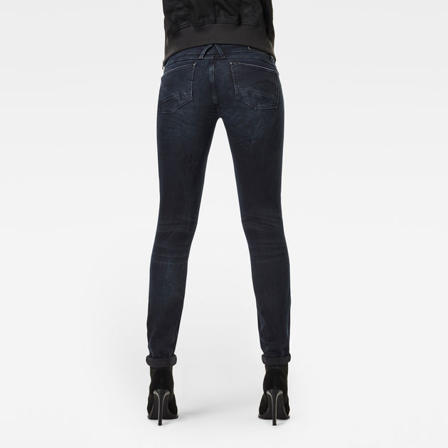 Lynn Mid Waist Skinny Jeans | Dark Aged 