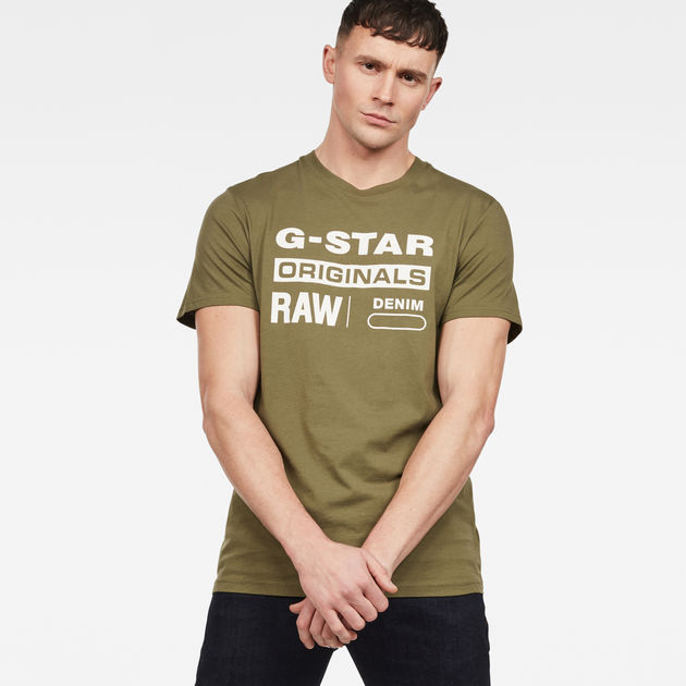 g star raw green shirt