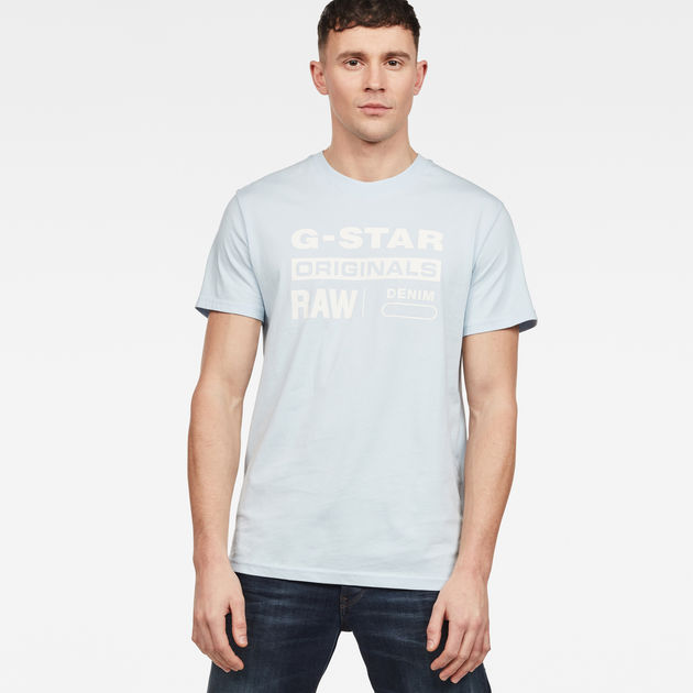 baby blue g star shirt