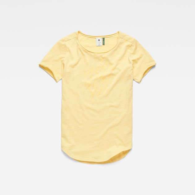 g star yellow t shirt
