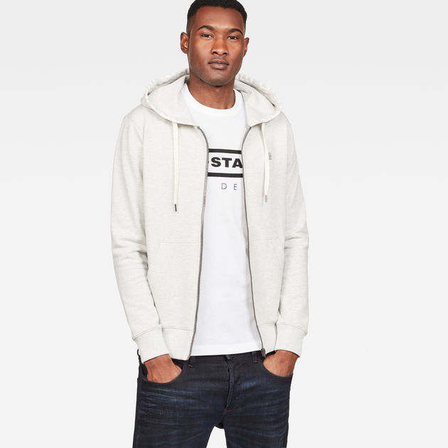 Graphic 8 Core Hooded Zip Through Sweater | ホワイト | G