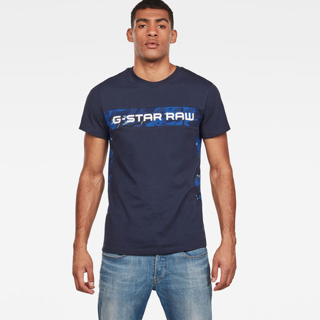 g star blue shirt
