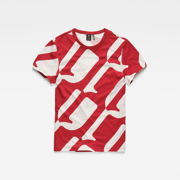 red g star shirt