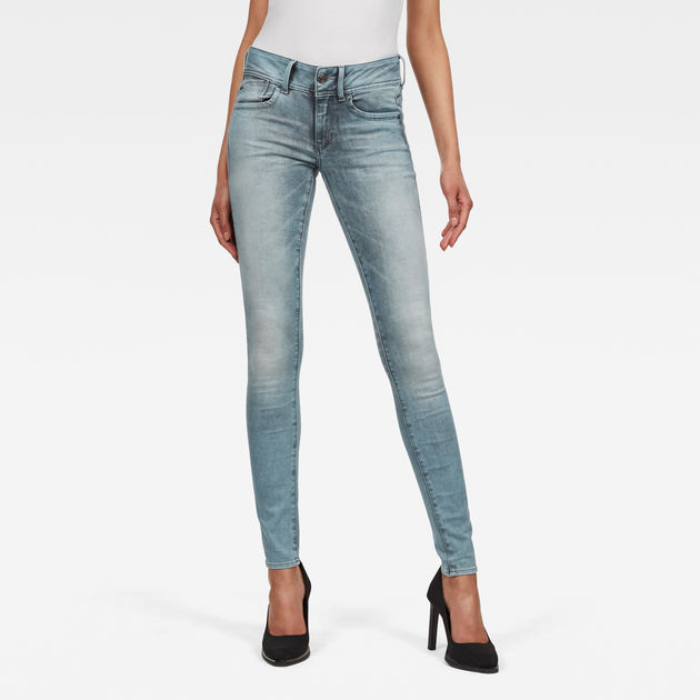 Lynn Mid Waist Skinny Jeans Light blue G-STAR® TW