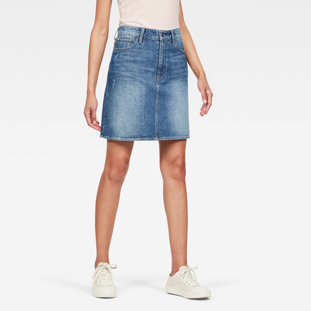 star skirt denim