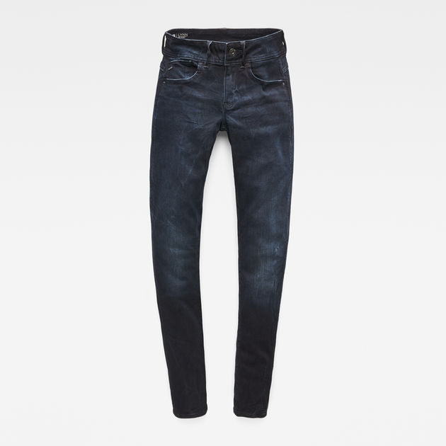 Lynn Mid Waist Skinny Jeans | Dark Aged 