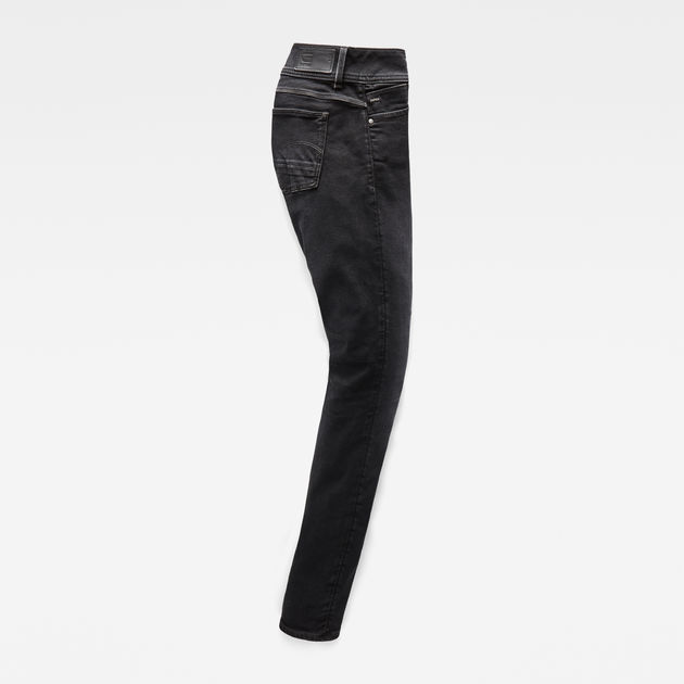 g star lynn mid skinny black