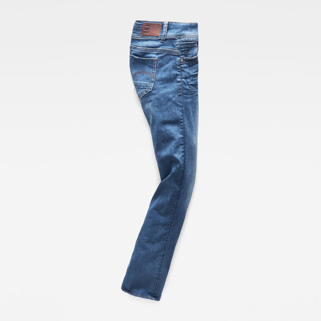 G-Star Jeans bootcut bleu fonc\u00e9-gris vert motif ray\u00e9 Mode Jeans Jeans bootcut 