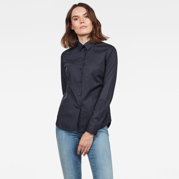 Core 3D Slim Blouse Black G STAR KR