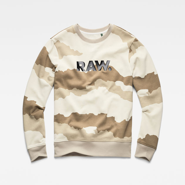 Graphic 19 Core Sweater | Beige | G-Star RAW®