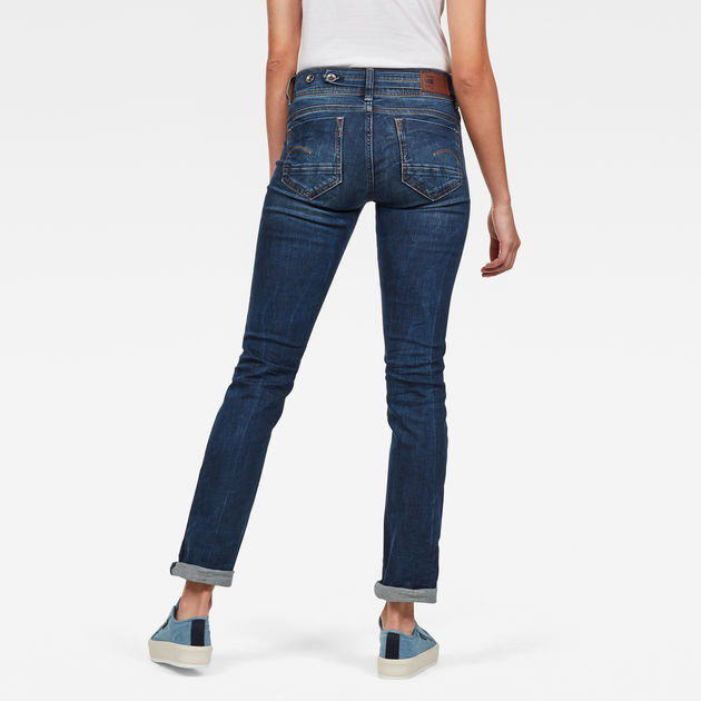 g star midge mid straight jeans