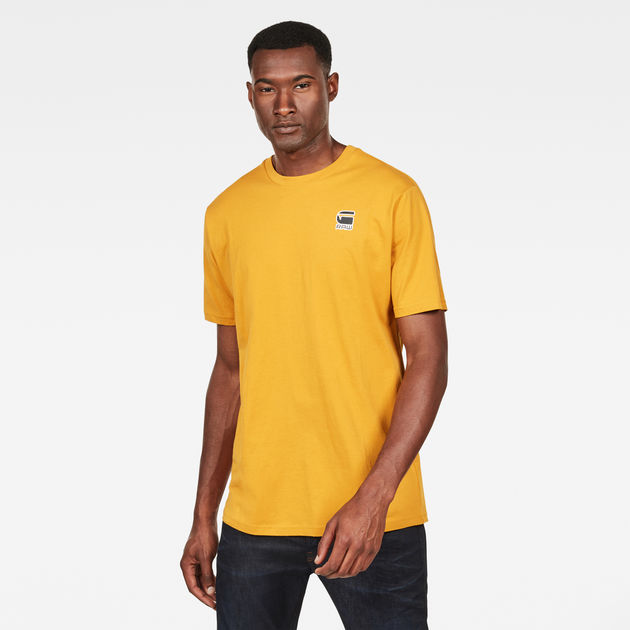 Korpaz S Logo T Shirt Dark Gold G Star Raw