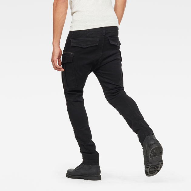 Rovic Zip 3D Skinny Pant | Pitch Black 