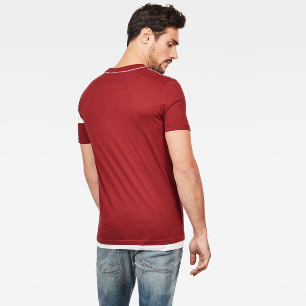 black and red g star shirt