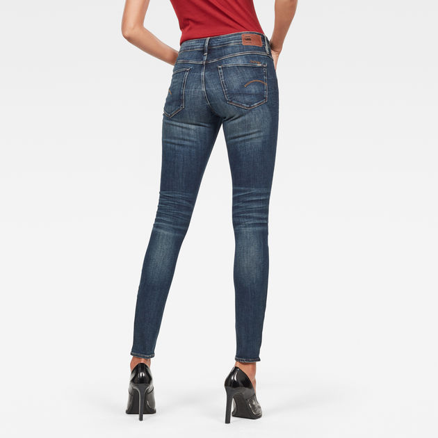 Mode Spijkerbroeken Skinny jeans G-STAR RAW 3301 Denim Skinny jeans blauw casual uitstraling 