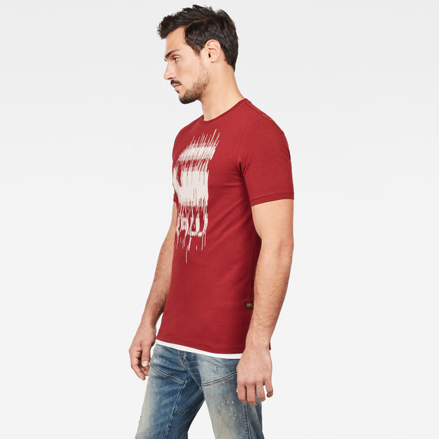 black and red g star shirt