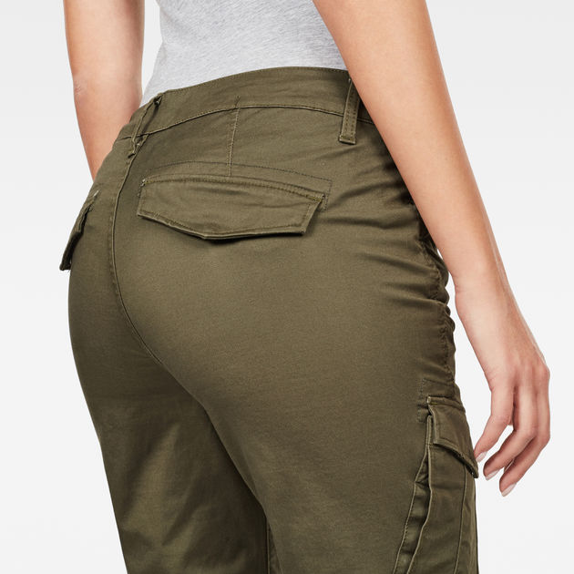 green skinny cargo pants womens