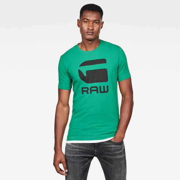 Slim G Logo T Shirt Light Gurin Green Men G Star Raw