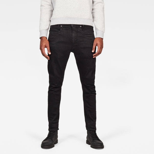 D-Staq 3D Slim jeans | Pitch Black | G 