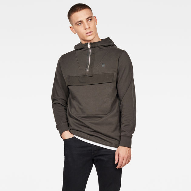 Anorak Half Zip Sweater Grey G STAR CA