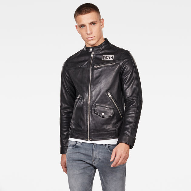 g star raw leather jacket