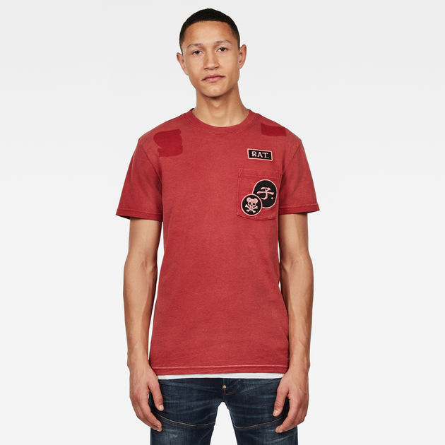 red g star t shirt