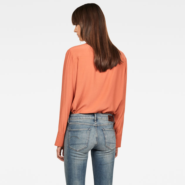 g star orange shirt