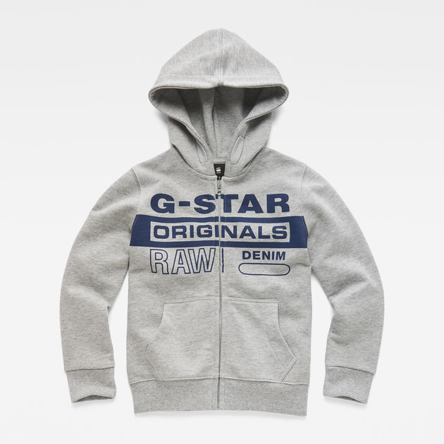 grey hooded star cardigan