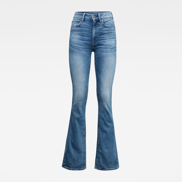 3301 High Flare Jeans | Faded Azure | G 