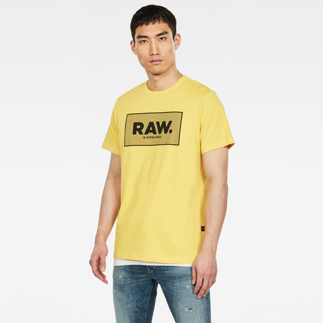 Boxed GR T-Shirt | Light Lemon | G-Star 
