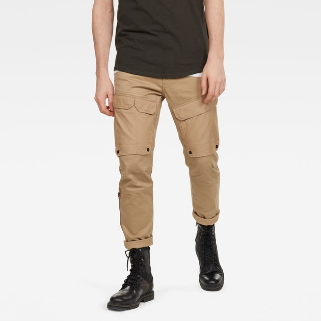 front pocket slim cargo pants