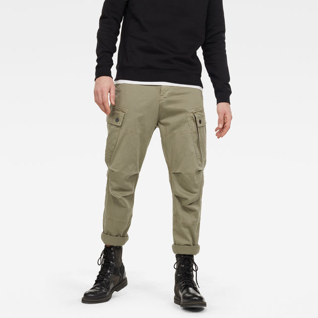 green tapered pants