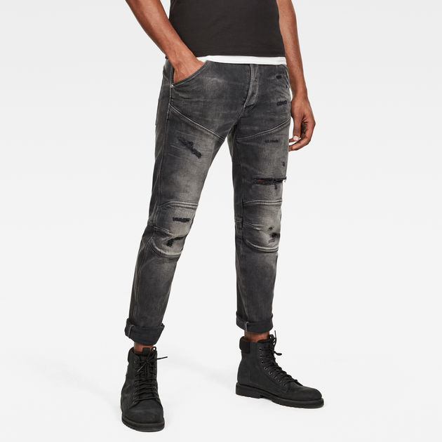 5620 3D Slim Jeans | Worn In Ripped 