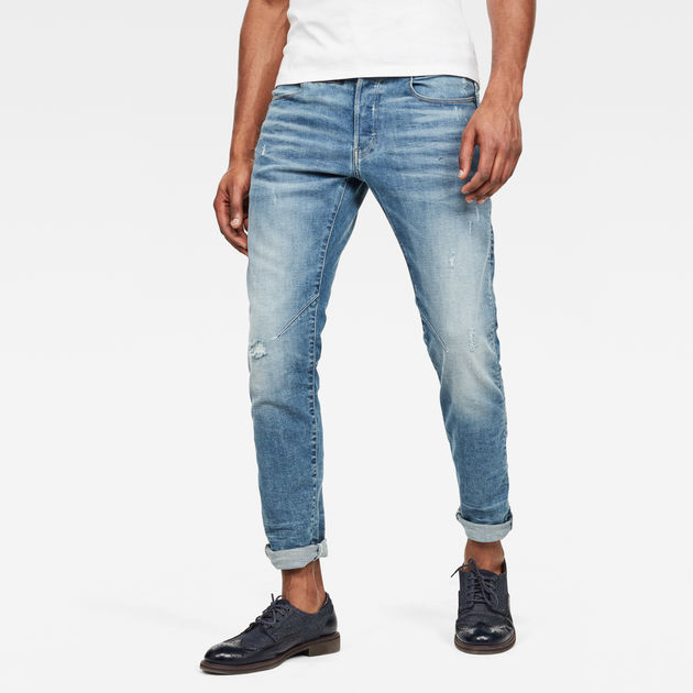 Heren Kleding voor voor Jeans voor Bootcut jeans G-Star RAW Denim D-staq 5-pocket Slim Jeans in het Blauw voor heren 