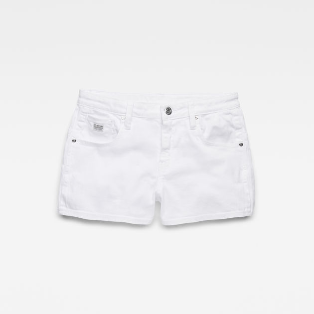 white boyfriend shorts