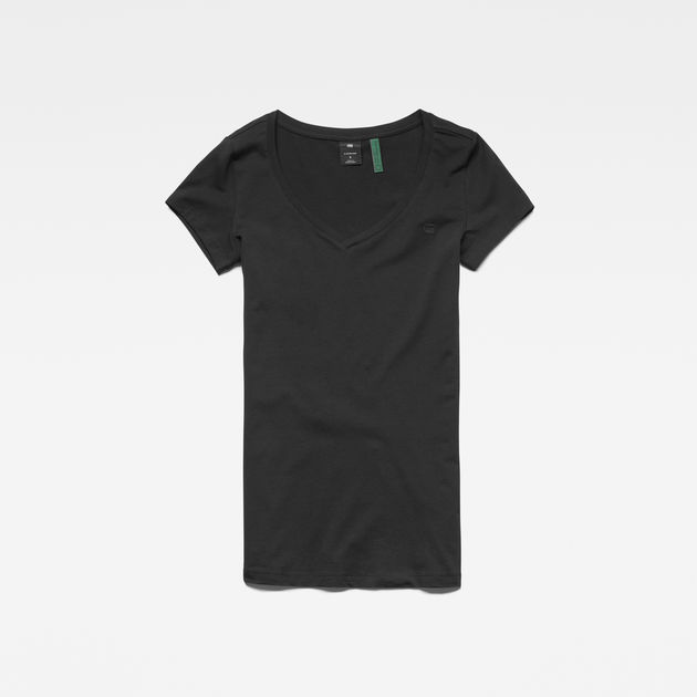 cap sleeve black t shirt