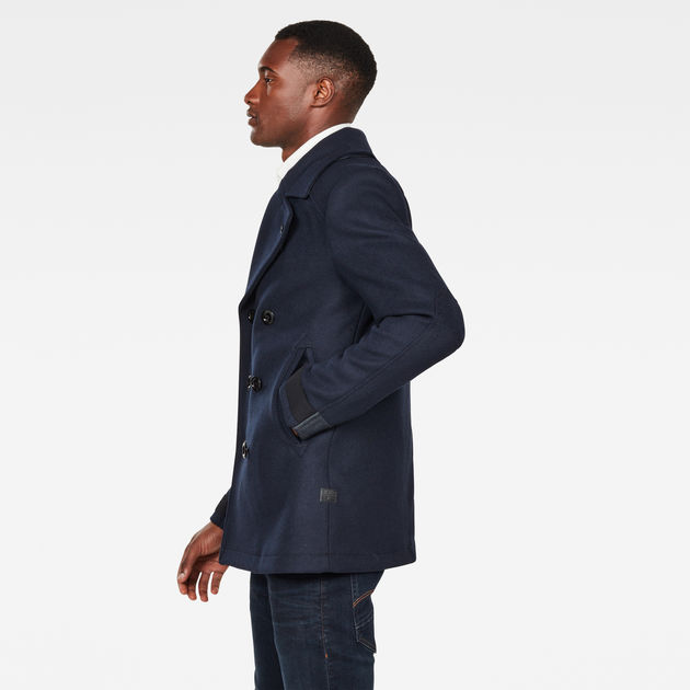 Traction Wool Peacoat Dark Blue G, G Star Raw Traction Wool Blend Peacoat