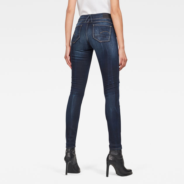 Lynn Mid Waist Skinny Jeans | Faded 