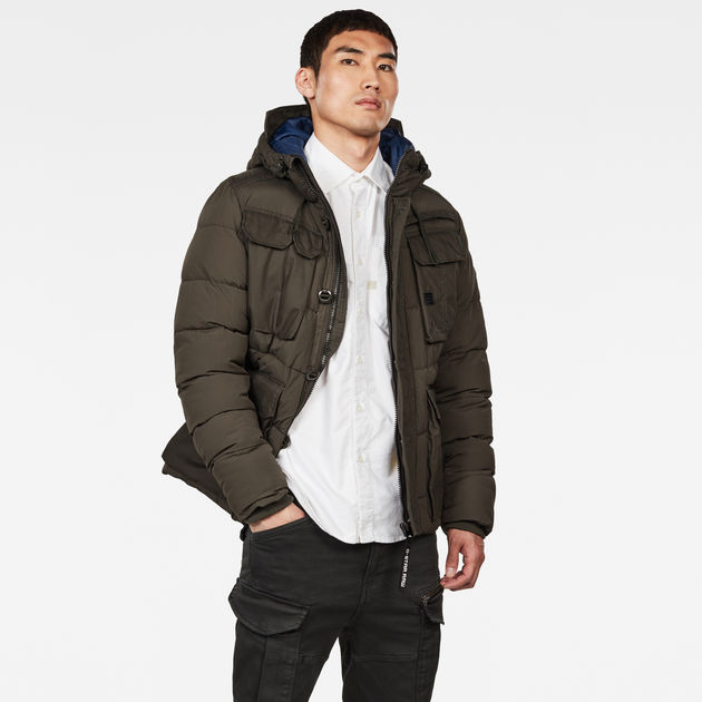 utility hooded jacket