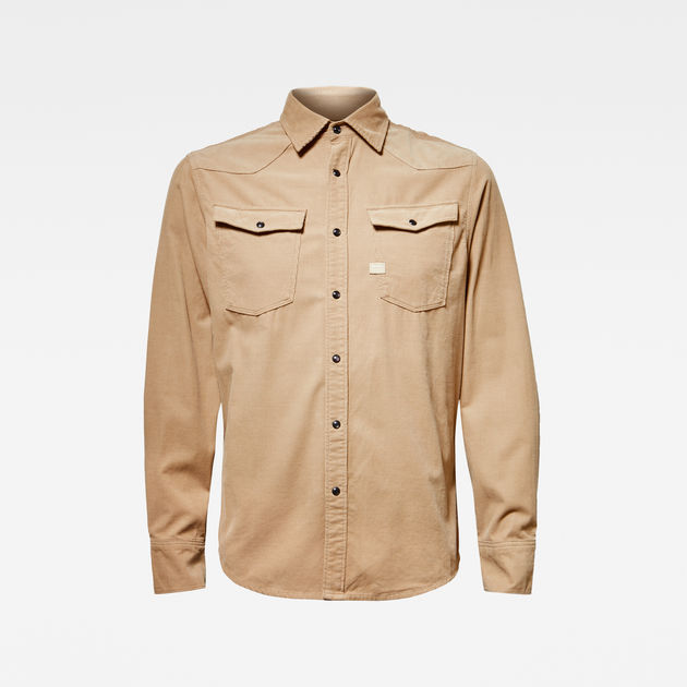 brown g star shirt