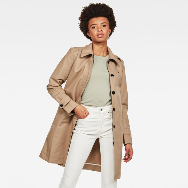G star raw minor loose trench coat online