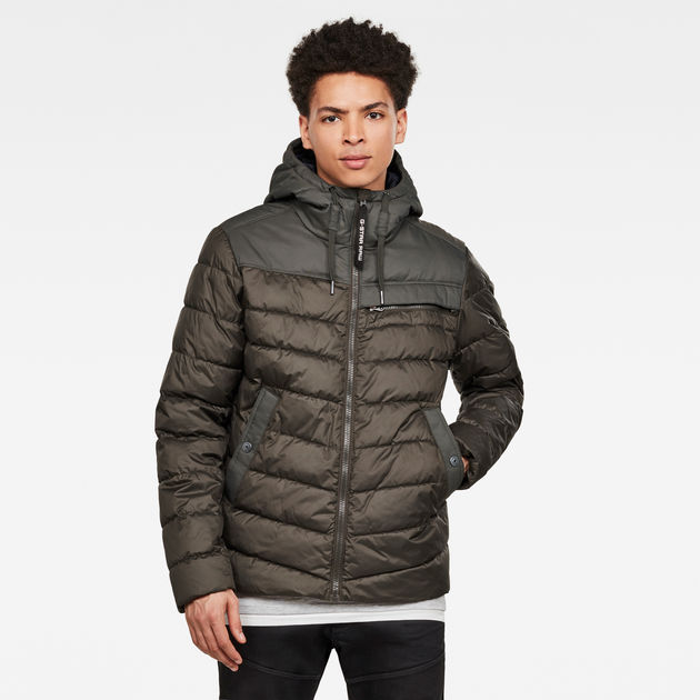 Attacc Quilted Hooded Jacket | Asfalt 