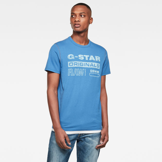 g star originals raw denim t shirt