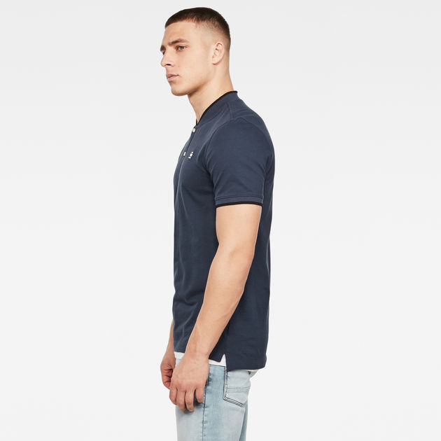 Sport Collar Slim Polo Indigo G Star Raw