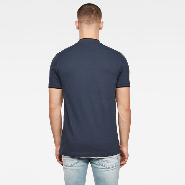 Sport Collar Slim Polo Indigo G Star Raw