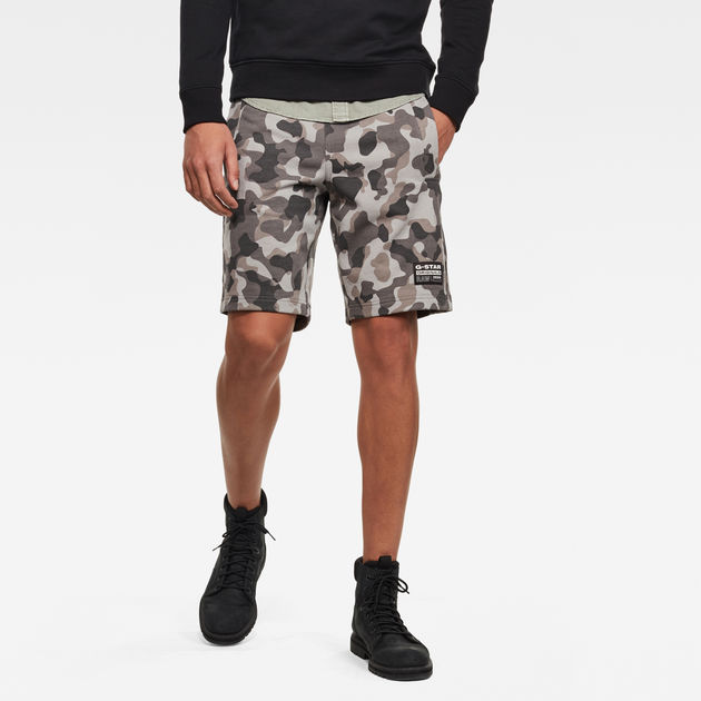 Brush Camo Sweat Shorts Grey G STAR US